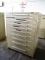 10 DRAWER METAL CABINET, WITH LEVELS,