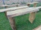 ROUGH SAWN WOOD BENCH