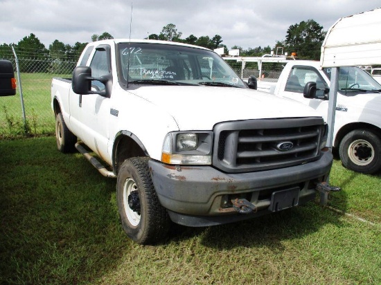 2003 FORD F-250 EXTENDED CAB 4 WHEEL DRIVE,