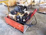 CRATE WITH HEATER, PRESSURE WASHER,