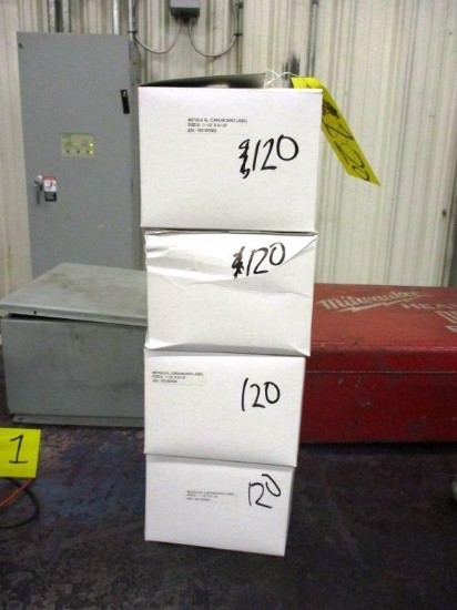(4) Boxes of #2702-2 AL/Cardboard Label