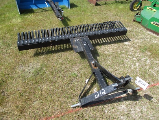 6' 3 PT. HITCH LANDSCAPE RAKE