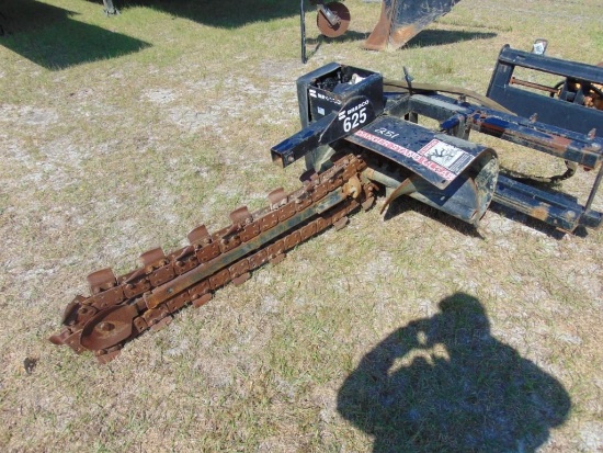 BRADCO 625 QUICK ATTACH TRENCHER ATTACHMENT