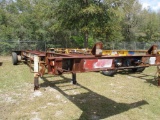 1987 STRICK 40' SHIPPING CONTAINER TRAILER,