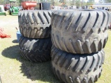 4 - 48X31.00-20 FLOTATION TIRES AND RIMS