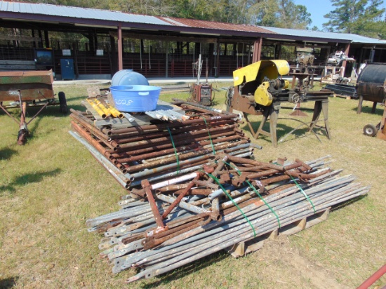 SCAFFOLDING WITH BRACES, JACKS