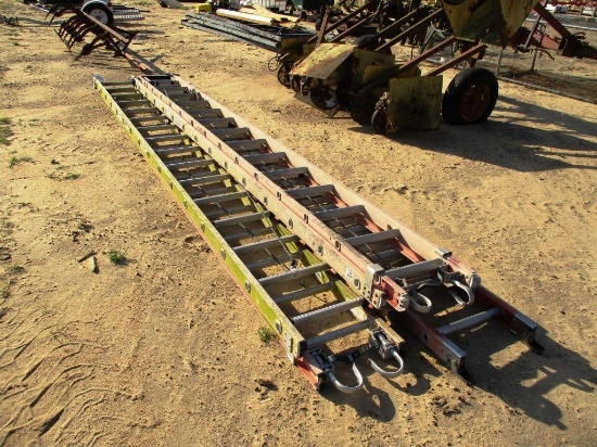 2- 28FT AND 1- 32FT FIBERGLASS EXT LADDERS