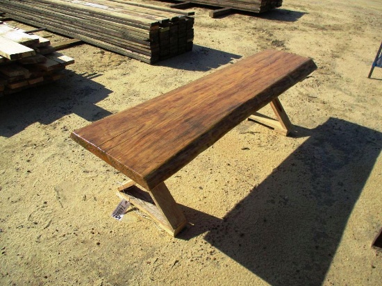 6FT PINE WOOD BENCH