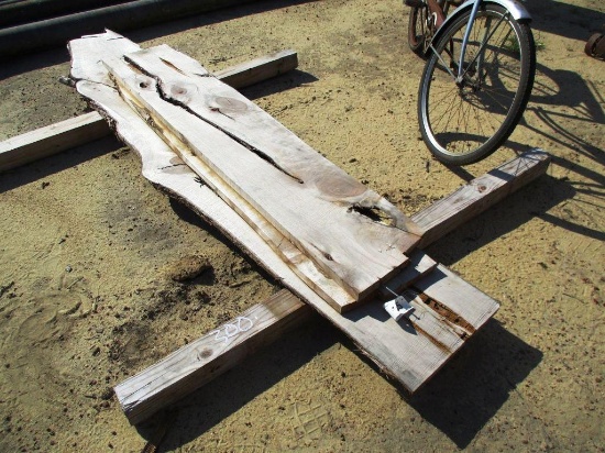 3 - PIECE ROUGH SAWN CEDAR WOOD