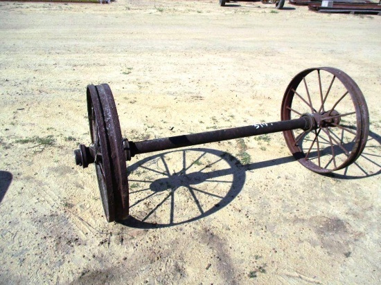 IRON WHEEL AXLE