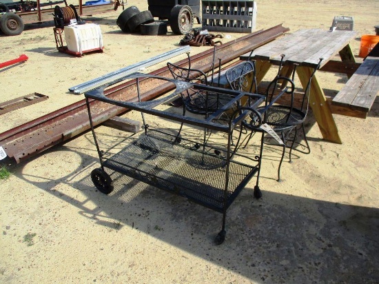 CART AND 4 CHAIRS