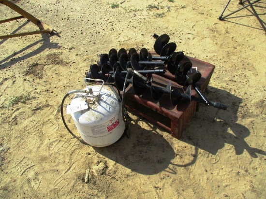 SET CAR RAMPS, 5-6IN AUGER BITS