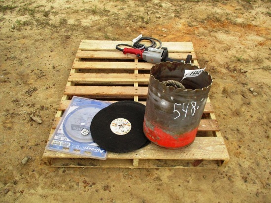 12IN CORE DRILL BIT, 12IN WOOD SAW BLADE