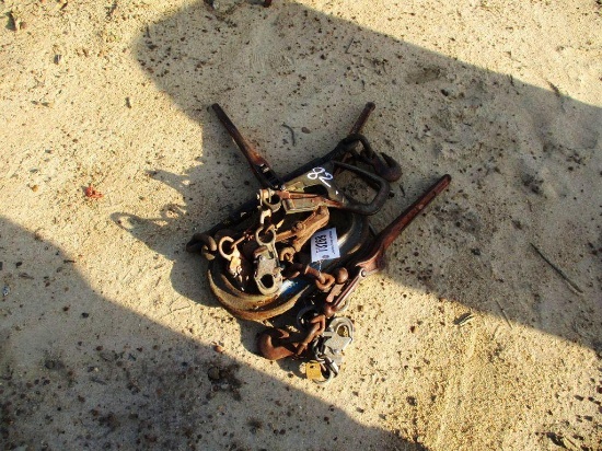 3 CHAIN BUCKS AND C CLAMP