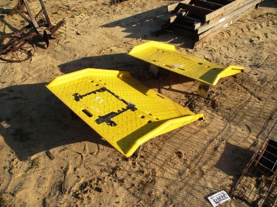 TWO LOADING DECK PLATES