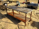 STAINLESS STEEL TOP TABLE 30IN X 84IN