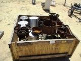 8 FISK COOKERS, 4 ALUM POTS, AND 3 PANS