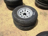 2- 185-80R13 TIRE AND RIM