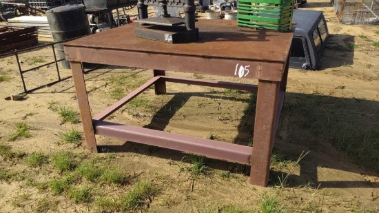 STEEL WORK TABLE 52IN X 60IN