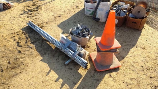 SAFETY CONES & TENT FRAME