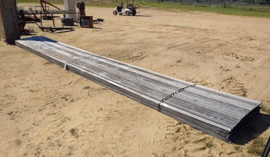 40 - 25' SHEETS OF ALUMINUM ROOFING