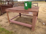 STEEL WORK TABLE 52IN X 60IN