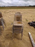 12 PLASTIC SEAT CHAIRS