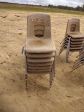 12 PLASTIC SEAT CHAIRS