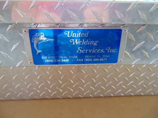 2 - UNITED WELDING SERVICES ALUMINUM TOOL BOXES,