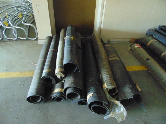 LOT OF RUBBER BED MATS,