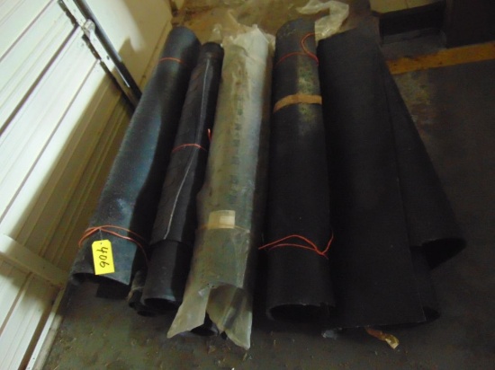 LOT OF RUBBER BED MATS,