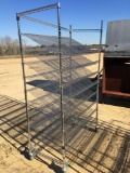 ROLLING ALUMINUM WIRE SHELVING,