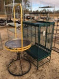 PARROT CAGE & FEEDER