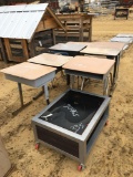 7 - SCHOOL DESK & 2 - CHAIRS