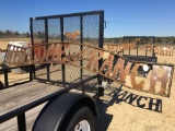 WELCOME TO THE RANCH METAL SIGN