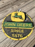 JOHN DEERE METAL SIGN