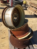 3 - USED TRACTOR TIRE RIMS