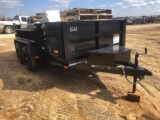 1021 - NEW 2020 CARRY ON 6X12' 10K DUMP TRAILER,