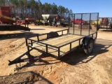 1028 - NEW 6' X 10' GATE TRAILER,