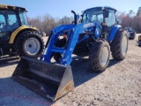 1328 - NEW HOLLAND T4120 4WD CAB TRACTOR,