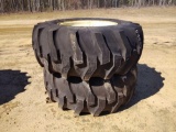 2 - NEW 17.5L - 24 R4 TRACTOR TIRES,