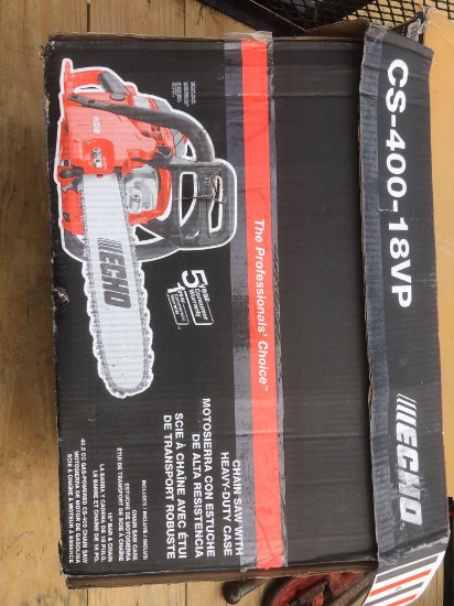 NEW ECHO CS-400-18 VP CHAINSAW / CASE,