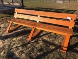 WOOD BENCH 8' LONG