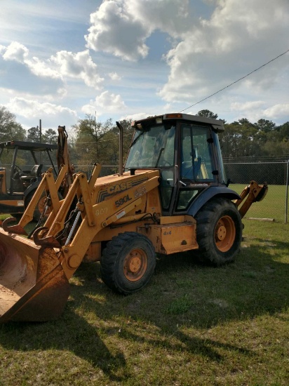 CASE 580L 4WD CAB BACKHOE LOADER