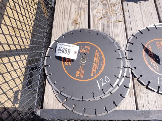 3- 14IN RIDGID DIAMOND BLADES