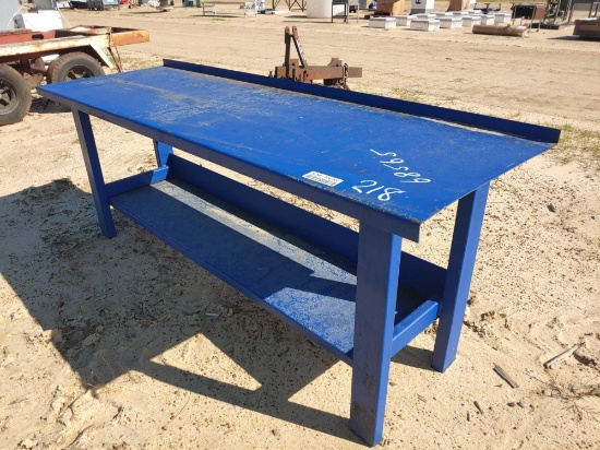 STEEL WORK TABLE 28IN X 90IN