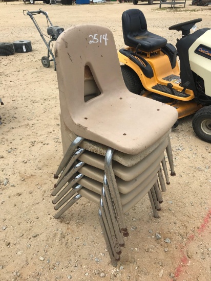 6 - PLASTIC CHAIRS