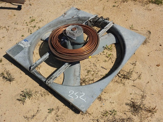 36IN WALL FAN, 3/8IN AND 1/2IN COPPER TUBBING