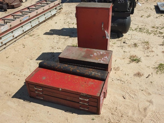 3 METAL TOOL BOXES