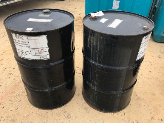 2541 - 2- 55 GALLON METAL DRUMS